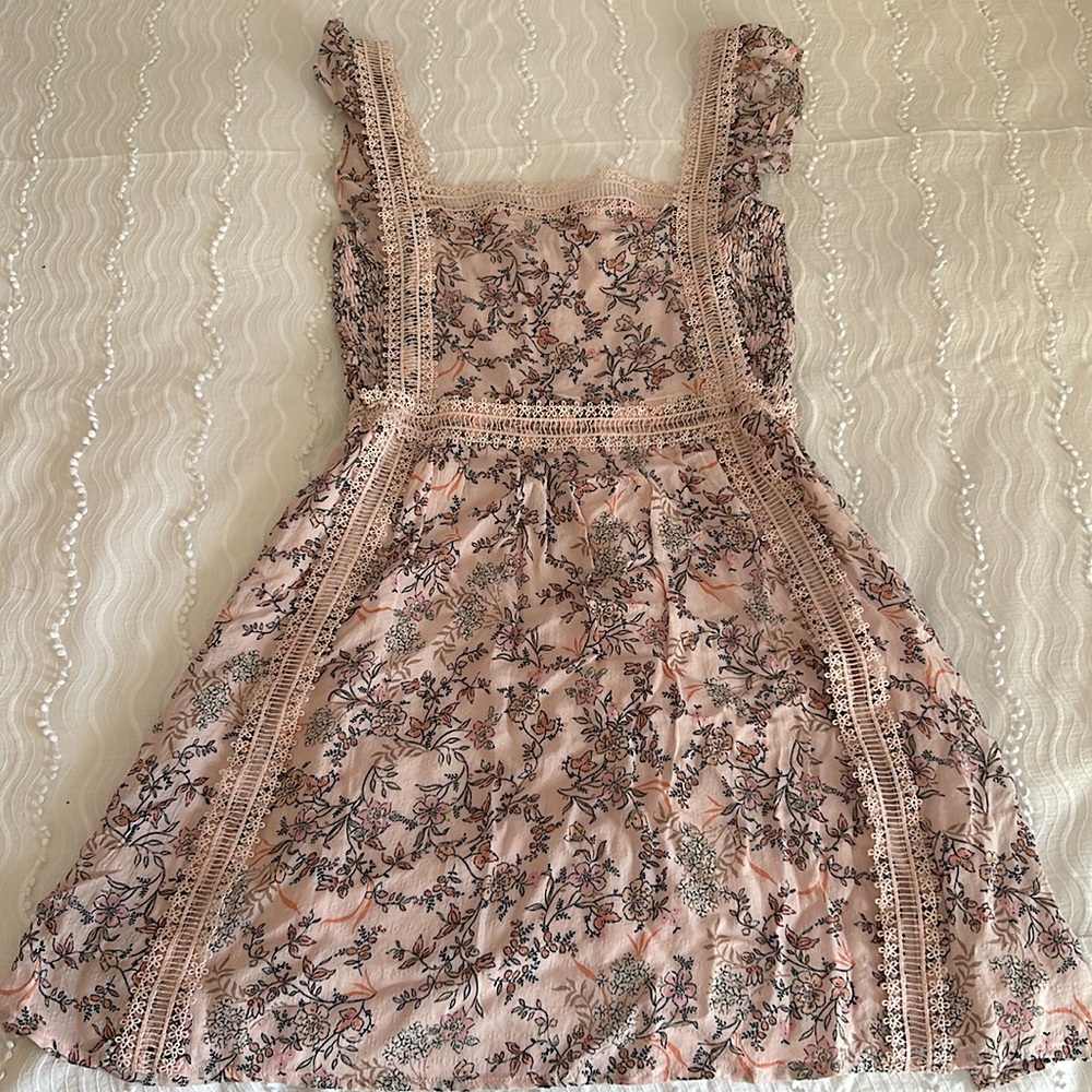 Altar’d State pink floral mini dress